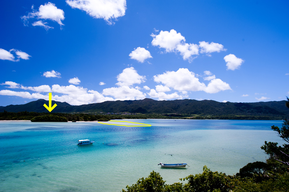 展望台から見る川平湾